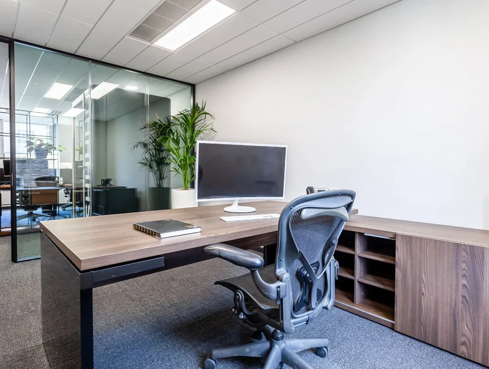 Twinlite-Office-Executive-Manager-Desk-with-Sideboard-Drawer-and-Mesh-Adjustable-Chair